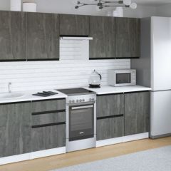 Кухонный гарнитур Ноктюрн мега 2500 мм в Чайковском - chaykovskiy.mebel24.online | фото