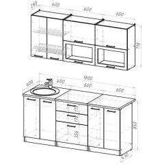 Кухонный гарнитур Паола макси 1800 мм в Чайковском - chaykovskiy.mebel24.online | фото 2