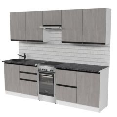 Кухонный гарнитур Сюита мега 2500 мм в Чайковском - chaykovskiy.mebel24.online | фото 4