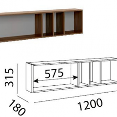 Лимба (гостиная) М11 Полка навесная в Чайковском - chaykovskiy.mebel24.online | фото