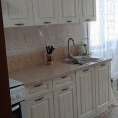Модульная кухня Луксор серый-бирюза в Чайковском - chaykovskiy.mebel24.online | фото 3