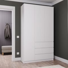 МОРИ МШ 1200.1 Шкаф (белый) в Чайковском - chaykovskiy.mebel24.online | фото
