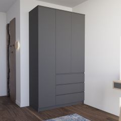 МОРИ МШ 1200.1 Шкаф (графит) в Чайковском - chaykovskiy.mebel24.online | фото