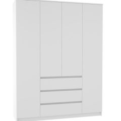 МОРИ МШ 1600.1 Шкаф (белый) в Чайковском - chaykovskiy.mebel24.online | фото 2