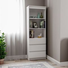 МОРИ МСТ 600.3 Стеллаж (белый) в Чайковском - chaykovskiy.mebel24.online | фото