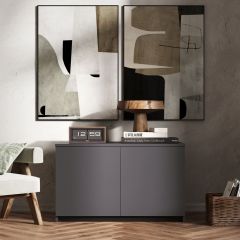 МОРИ МА 900.1 Антресоль/Тумба (графит) в Чайковском - chaykovskiy.mebel24.online | фото