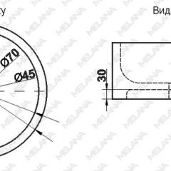 Накладная раковина melana mln-7076b (черная) в Чайковском - chaykovskiy.mebel24.online | фото 2