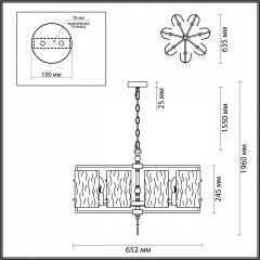Подвесная люстра Odeon Light Elegante 4878/7 в Чайковском - chaykovskiy.mebel24.online | фото 4