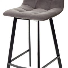 Полубарный стул CHILLI-QB SQUARE графит #14, велюр / черный каркас (H=66cm) М-City в Чайковском - chaykovskiy.mebel24.online | фото