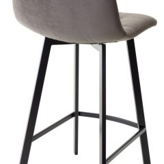Полубарный стул CHILLI-QB SQUARE графит #14, велюр / черный каркас (H=66cm) М-City в Чайковском - chaykovskiy.mebel24.online | фото 2