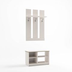 Прихожая Дуэт (Бодега белая) в Чайковском - chaykovskiy.mebel24.online | фото 2