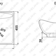 Раковина MELANA MLN-7211 в Чайковском - chaykovskiy.mebel24.online | фото 2