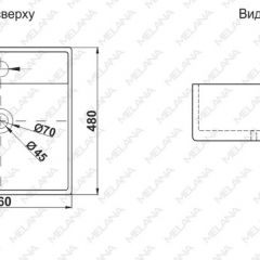 Раковина MELANA MLN-A064 в Чайковском - chaykovskiy.mebel24.online | фото 2