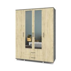 ЕВА Шкаф 4-х дверный Е43 в Чайковском - chaykovskiy.mebel24.online | фото 7