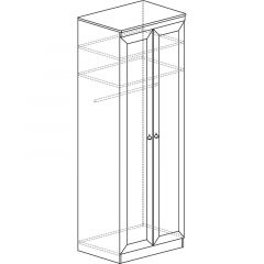 Шкаф для одежды №609 Инна Денвер темный в Чайковском - chaykovskiy.mebel24.online | фото 3