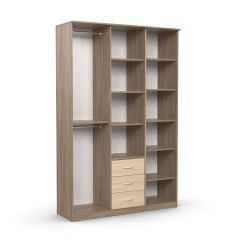 Шкаф комбинированный Дуэт Люкс без зеркала в Чайковском - chaykovskiy.mebel24.online | фото 2