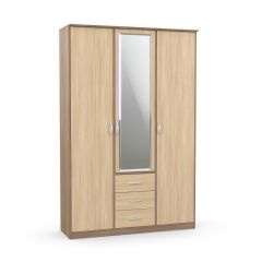 Шкаф комбинированный Дуэт Люкс с зеркалом в Чайковском - chaykovskiy.mebel24.online | фото 4
