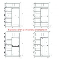 Шкаф-купе 1400 серии SOFT D1+D3+B2+PL1 (2 ящика+1штанга) профиль «Графит» в Чайковском - chaykovskiy.mebel24.online | фото 7