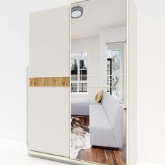 Шкаф-купе 1400 серии SOFT D6+D4+B2+PL2 (2 ящика+1штанга+1 полка) профиль «Капучино» в Чайковском - chaykovskiy.mebel24.online | фото