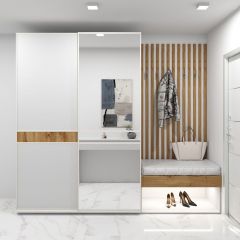 Шкаф-купе 1400 серии SOFT D6+D4+B2+PL2 (2 ящика+1штанга+1 полка) профиль «Капучино» в Чайковском - chaykovskiy.mebel24.online | фото 5