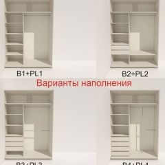 Шкаф-купе 1400 серии SOFT D6+D4+B2+PL2 (2 ящика+1штанга+1 полка) профиль «Капучино» в Чайковском - chaykovskiy.mebel24.online | фото 7