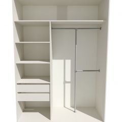 Шкаф-купе 1400 серии SOFT D8+D2+B2+PL4 (2 ящика+F обр.штанга) профиль «Графит» в Чайковском - chaykovskiy.mebel24.online | фото 2