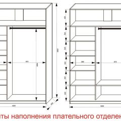 Шкаф-купе 1600 серии SOFT D6+D4+B2+PL2 (2 ящика+1штанга+1 полка) профиль «Капучино» в Чайковском - chaykovskiy.mebel24.online | фото 8