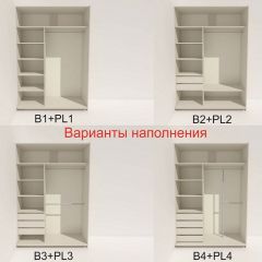 Шкаф-купе 1800 серии SOFT D1+D3+B2+PL1 (2 ящика+1штанга) профиль «Графит» в Чайковском - chaykovskiy.mebel24.online | фото 5