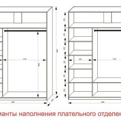 Шкаф-купе 1800 серии SOFT D1+D3+B2+PL1 (2 ящика+1штанга) профиль «Графит» в Чайковском - chaykovskiy.mebel24.online | фото 6