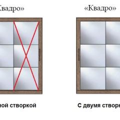 Шкаф-купе №19 Серия 3 Квадро (1700) Ясень Анкор светлый в Чайковском - chaykovskiy.mebel24.online | фото 3