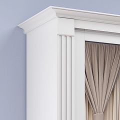 Шкаф-купе 2150 серии NEW CLASSIC K1+K1+K1+B22+PL4 (по 2 ящика лев/прав+F обр.штанга) профиль «Капучино» в Чайковском - chaykovskiy.mebel24.online | фото 4