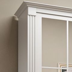 Шкаф-купе 2150 серии NEW CLASSIC K4+K4+K4+B22+PL4(по 2 ящика лев/прав+F обр.штанга) профиль «Капучино» в Чайковском - chaykovskiy.mebel24.online | фото 4