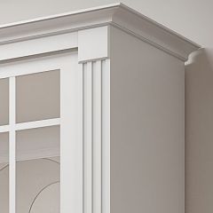 Шкаф-купе 2150 серии NEW CLASSIC K5+K5+K5+B22+PL3 (по 2 ящика лев/прав+1 штанга+1полка) профиль «Капучино» в Чайковском - chaykovskiy.mebel24.online | фото 4