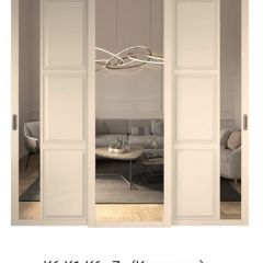 Шкаф-купе 2450 серии NEW CLASSIC K4+K4+K4+B22+PL4 (по 2 ящика лев/прав+F обр.штанга) профиль «Капучино» в Чайковском - chaykovskiy.mebel24.online | фото 15