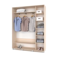РОЛАНД Шкаф-купе Млечный дуб (450*1700) Р471 в Чайковском - chaykovskiy.mebel24.online | фото 3