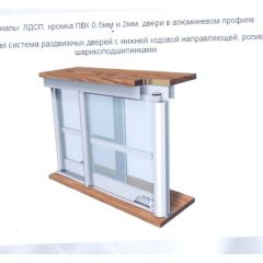 Шкаф-купе ШКО-3 2380 мм зеркало/ЛДСП/ЛДСП/зеркало в Чайковском - chaykovskiy.mebel24.online | фото 6