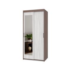 ТОМАС Шкаф-купе с зеркалом Шимо темный/светлый Т22 в Чайковском - chaykovskiy.mebel24.online | фото