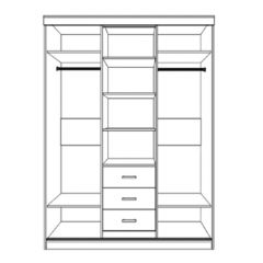 Шкаф-купе комби Юнона (1600) в Чайковском - chaykovskiy.mebel24.online | фото 2