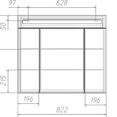 Шкаф-зеркало Аврора 80 с подсветкой LED Домино (DV8009HZ) в Чайковском - chaykovskiy.mebel24.online | фото 10