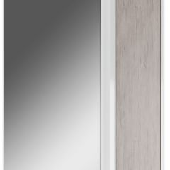 Шкаф-зеркало Uno 60 Дуб серый левый/правый Домино (DU1503HZ) в Чайковском - chaykovskiy.mebel24.online | фото