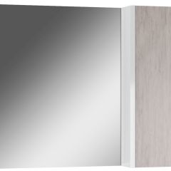 Шкаф-зеркало Uno 80 Дуб серый левый/правый Домино (DU1504HZ) в Чайковском - chaykovskiy.mebel24.online | фото