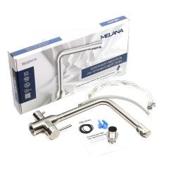 Смеситель д/кухни MELANA-F610304 Stello нерж.сталь, с переключателем на фильтр, однорычажный, сатин в Чайковском - chaykovskiy.mebel24.online | фото 2