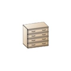 Спальня Карина композиция 5 (Акация Молдау) в Чайковском - chaykovskiy.mebel24.online | фото 3