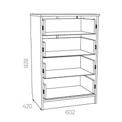 НМ 040.38 Х Комод "Оливия" в Чайковском - chaykovskiy.mebel24.online | фото 3