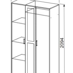 Спальный гарнитур МСП-1 (Ясень Анкор светлый) 1600 в Чайковском - chaykovskiy.mebel24.online | фото 9