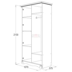 Спальный гарнитур Ольга-1Н (модульная) в Чайковском - chaykovskiy.mebel24.online | фото 3