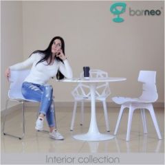 Стол Barneo T-3 Tulip style (RAL9003 белый, D80) в Чайковском - chaykovskiy.mebel24.online | фото 6