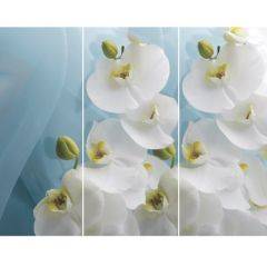 Стол Бостон-3 (Белая Орхидея) 1100/1420*700, опора Брифинг в Чайковском - chaykovskiy.mebel24.online | фото 2