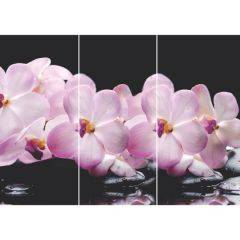 Стол Бостон-3 (Розовая Орхидея) 1100/1420*700, опора Брифинг в Чайковском - chaykovskiy.mebel24.online | фото 2