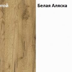 Стол компьютерный 12.74 Комфорт (Дуб Золотой CRAFT, Белая Аляска) в Чайковском - chaykovskiy.mebel24.online | фото 4